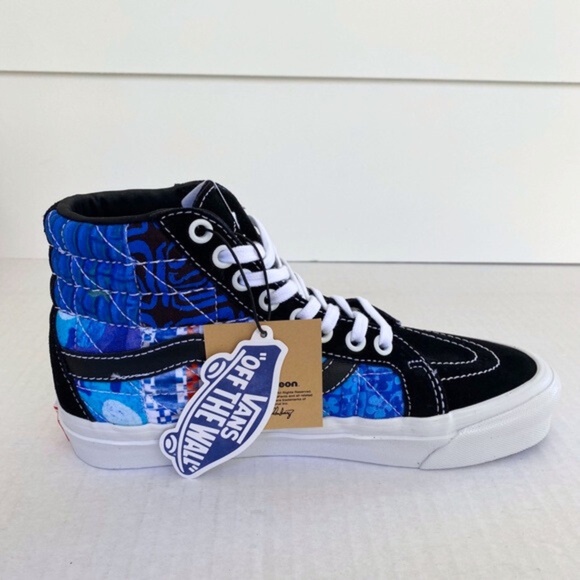 NEW Vans SpongeBob Sandy Liang Sk8-Hi 38 DX Shoes Patchwork 7 Women / 5.5 Men - Picture 2 of 16